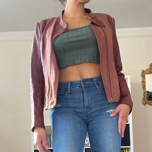 Andrew Marc Genuine Leather Moto Jacket